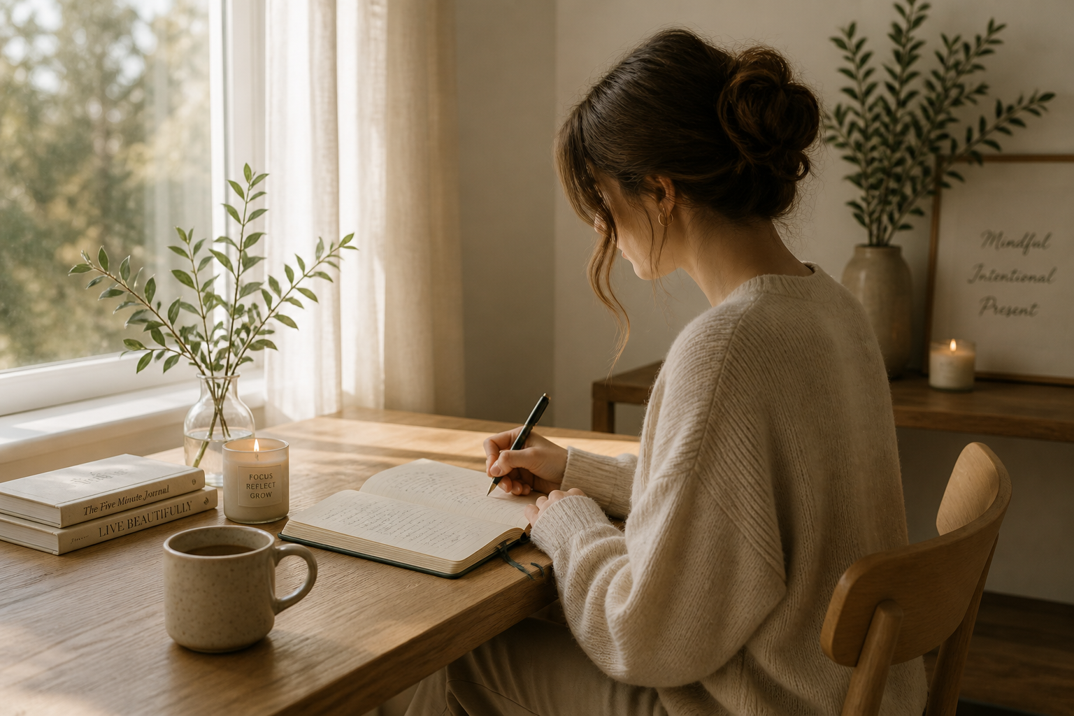 woman starting a personal reflection blog about life and growth