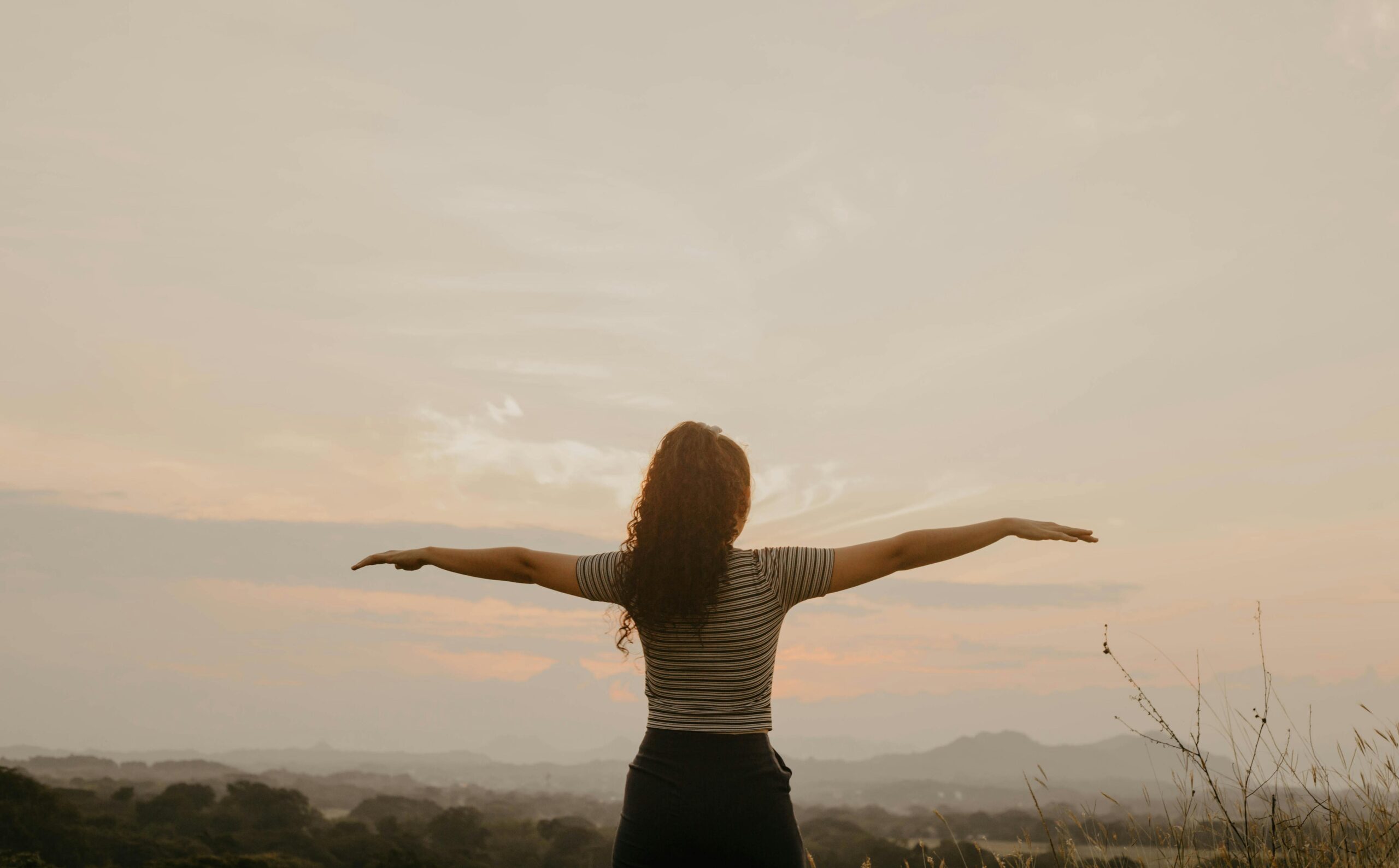 woman finding peace in being alone and emotionally independent