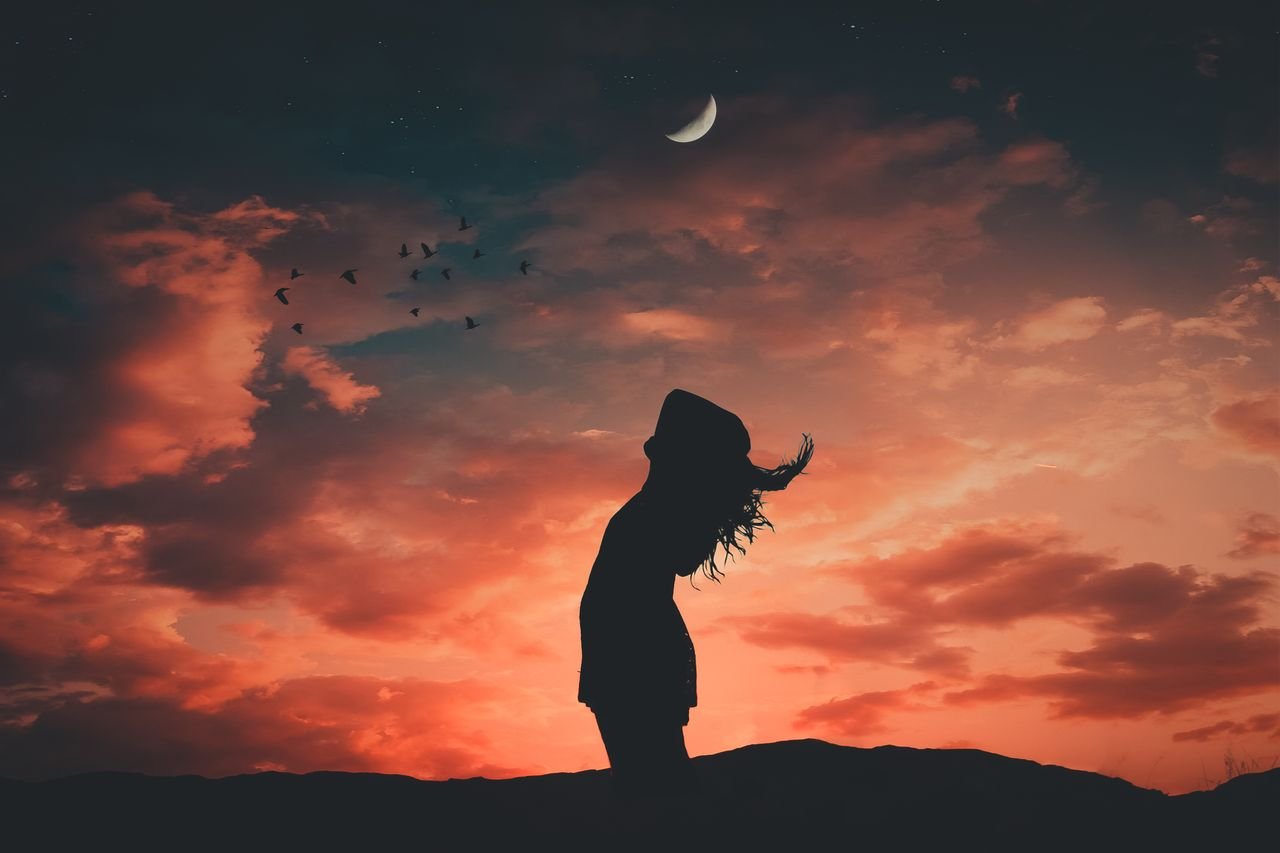 Woman reflecting on having her life together